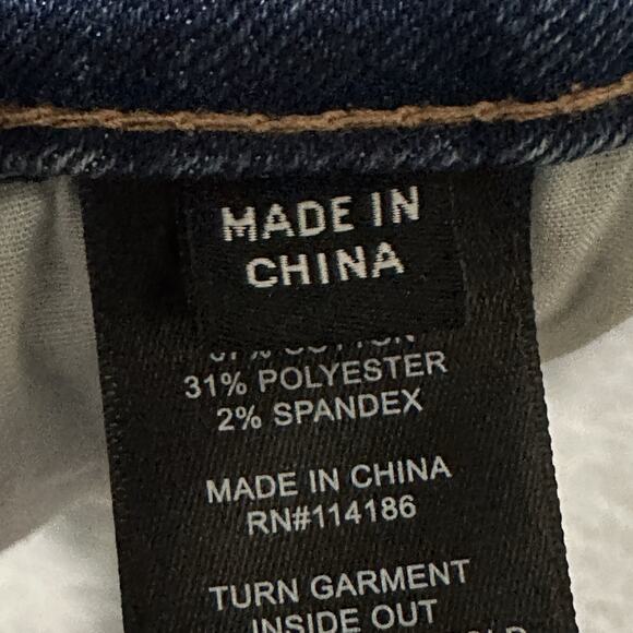 Frye Straight Leg Jeans Women’s Size 28x30 High Rise Medium Wash Stretch Denim - Picture 16 of 16